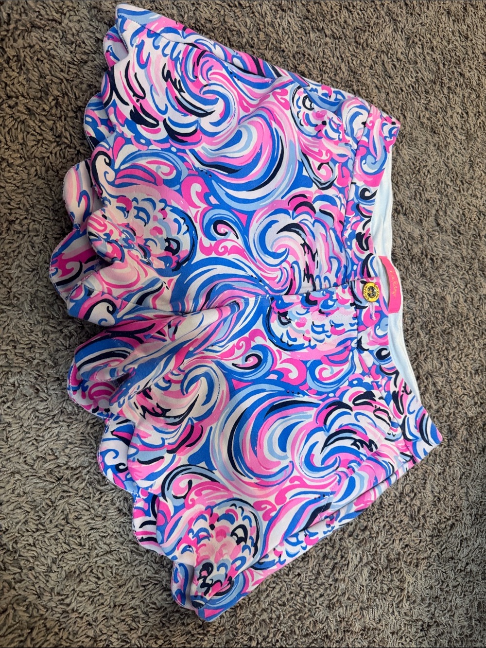 Lilly Pulitzer Pink & Blue Swirl Shorts